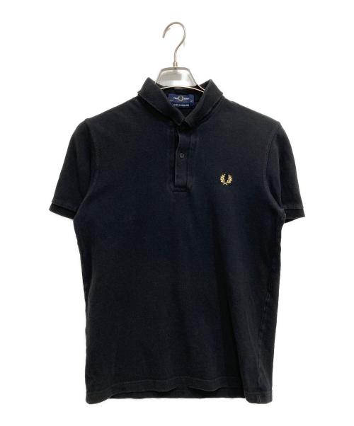 FRED PERRY（フレッドペリー）FRED PERRY (フレッドペリー) ロゴ刺繍ポロシャツ ブラック サイズ:Lの古着・服飾アイテム