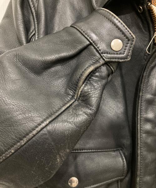 HARLEY-DAVIDSON（ハーレーダビッドソン）HARLEY-DAVIDSON (ハーレーダビッドソン) レザージャケット ブラック サイズ:40の古着・服飾アイテム