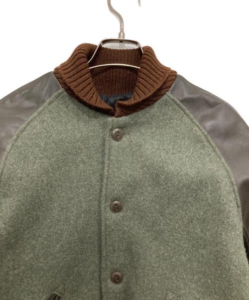 skookum（スクーカム）SKOOKUM (スクーカム) AWARD JACKET ブラウン×グレー サイズ:36の古着・服飾アイテム