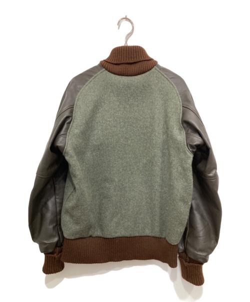 skookum（スクーカム）SKOOKUM (スクーカム) AWARD JACKET ブラウン×グレー サイズ:36の古着・服飾アイテム