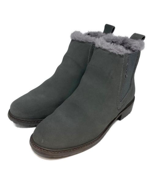 emu（エミュー）emu (エミュー) サイドゴアムートンブーツ グレー サイズ:23.5cmの古着・服飾アイテム