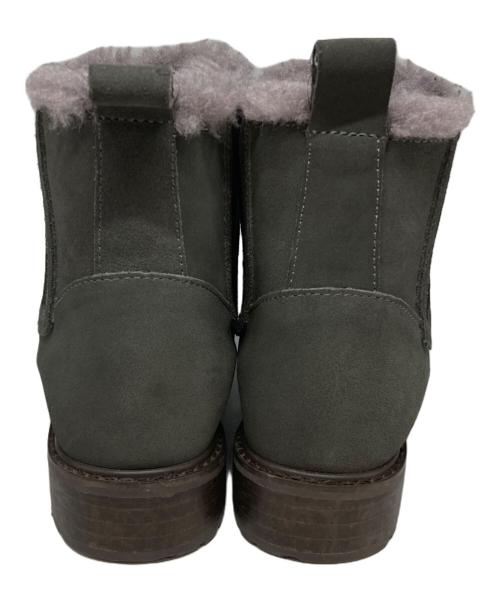 emu（エミュー）emu (エミュー) サイドゴアムートンブーツ グレー サイズ:23.5cmの古着・服飾アイテム
