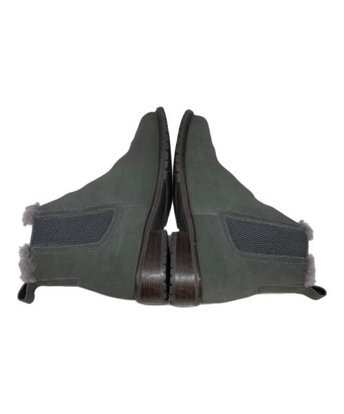 emu（エミュー）emu (エミュー) サイドゴアムートンブーツ グレー サイズ:23.5cmの古着・服飾アイテム