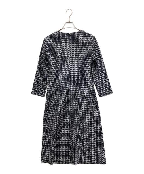 NOLLEY'S（ノーリーズ）NOLLEY'S (ノーリーズ) ツイード見えワンピース グレー サイズ:S 未使用品の古着・服飾アイテム