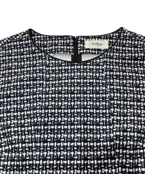 NOLLEY'S（ノーリーズ）NOLLEY'S (ノーリーズ) ツイード見えワンピース グレー サイズ:S 未使用品の古着・服飾アイテム