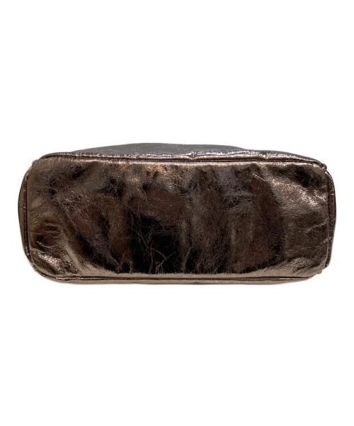 ear PAPILLONNER（イアパピヨネ）ear PAPILLONNER (イアパピヨネ) メタリックトートバッグ ゴールドメタリックの古着・服飾アイテム