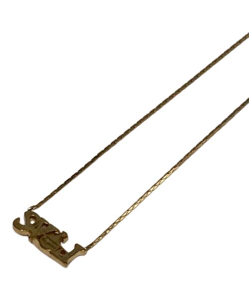 Vivienne Westwood（ヴィヴィアンウエストウッド）Vivienne Westwood (ヴィヴィアンウエストウッド) LOVEモチーフネックレス ピンク×ゴールドの古着・服飾アイテム