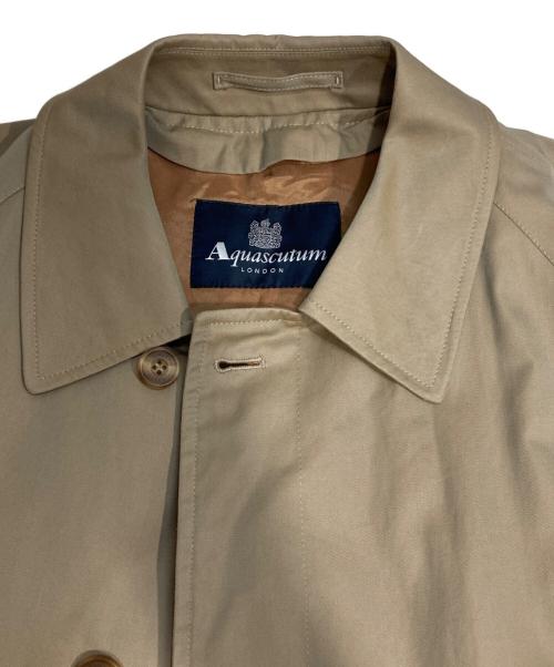 Aquascutum（アクアスキュータム）Aquascutum (アクアスキュータム) ライナー付きステンカラーコート ベージュ サイズ:M(38)の古着・服飾アイテム