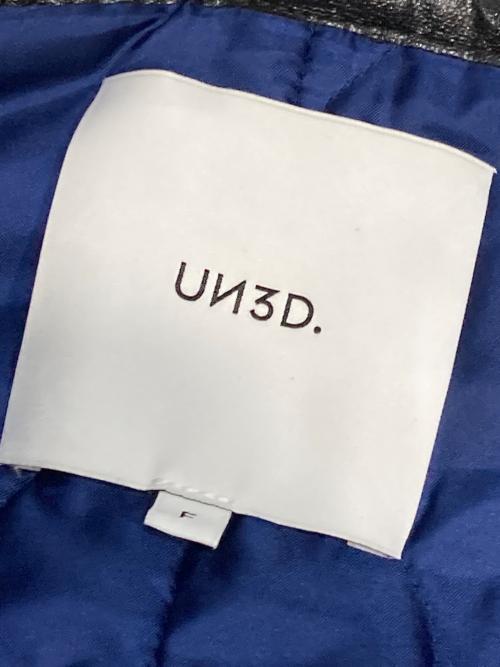 UN3D.（アンスリード）UN3D. (アンスリード) ボアパイピングブルゾン ブラック サイズ:Fの古着・服飾アイテム