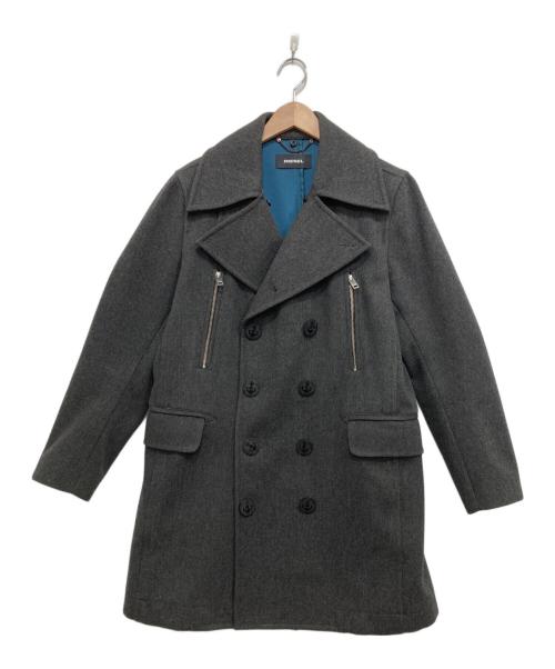 DIESEL（ディーゼル）DIESEL (ディーゼル) ダブルブレストコート グレー サイズ:-の古着・服飾アイテム