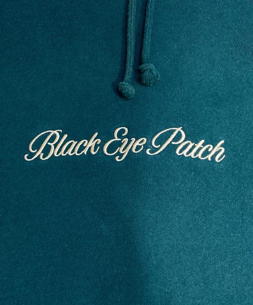 BlackEyePatch（ブラックアイパッチ）BlackEyePatch (ブラックアイパッチ) 刺繍ロゴパーカー グリーン サイズ:Lの古着・服飾アイテム