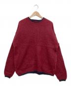 WOOLRICHウールリッチ）の古着「90sクルーネックニット」｜レッド