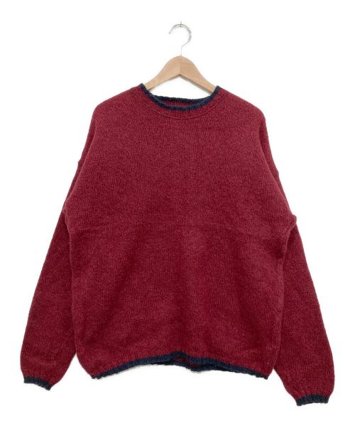WOOLRICH（ウールリッチ）WOOLRICH (ウールリッチ) 90sクルーネックニット レッド サイズ:Lの古着・服飾アイテム
