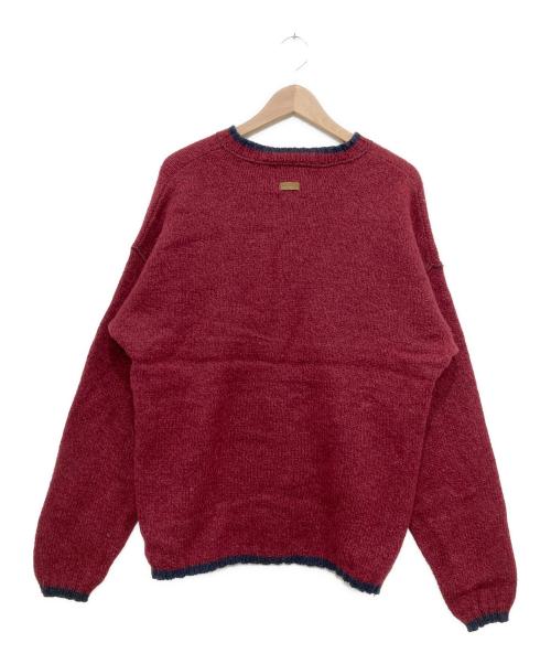 WOOLRICH（ウールリッチ）WOOLRICH (ウールリッチ) 90sクルーネックニット レッド サイズ:Lの古着・服飾アイテム