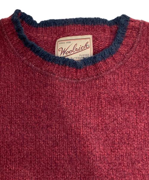 WOOLRICH（ウールリッチ）WOOLRICH (ウールリッチ) 90sクルーネックニット レッド サイズ:Lの古着・服飾アイテム
