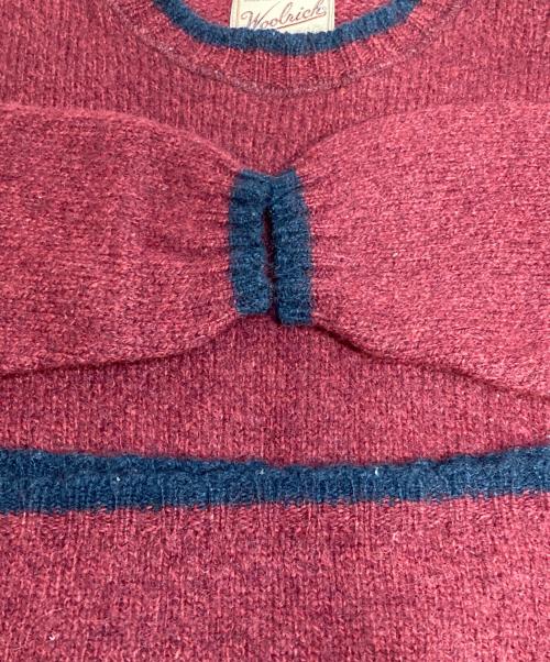 WOOLRICH（ウールリッチ）WOOLRICH (ウールリッチ) 90sクルーネックニット レッド サイズ:Lの古着・服飾アイテム