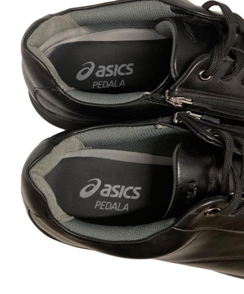 asics（アシックス）asics (アシックス) ローカットスニーカー ブラック サイズ:25.5cmの古着・服飾アイテム