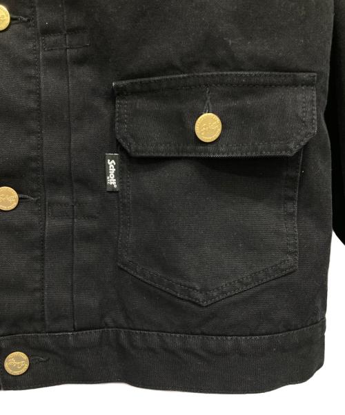 Schott（ショット）Schott (ショット) DUCK BLANKET JACKET ブラック サイズ:Lの古着・服飾アイテム