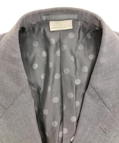 COMME des GARCONS HOMME DEUX（コムデギャルソン オム ドゥ）COMME des GARCONS HOMME DEUX (コムデギャルソン オム ドゥ) ウールモヘヤテーラードジャケット グレー サイズ:Mの古着・服飾アイテム