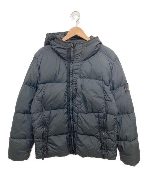 STONE ISLAND（ストーンアイランド）STONE ISLAND (ストーンアイランド) Garment Dyed Crinkle Reps NY Down ブラック サイズ:Lの古着・服飾アイテム