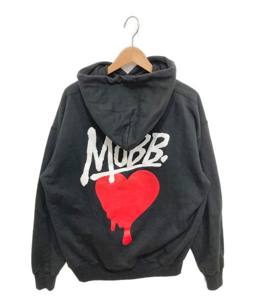 MOBB（モブ）MoBB (モブ) 発砲プリントパーカー ブラック サイズ:XLの古着・服飾アイテム