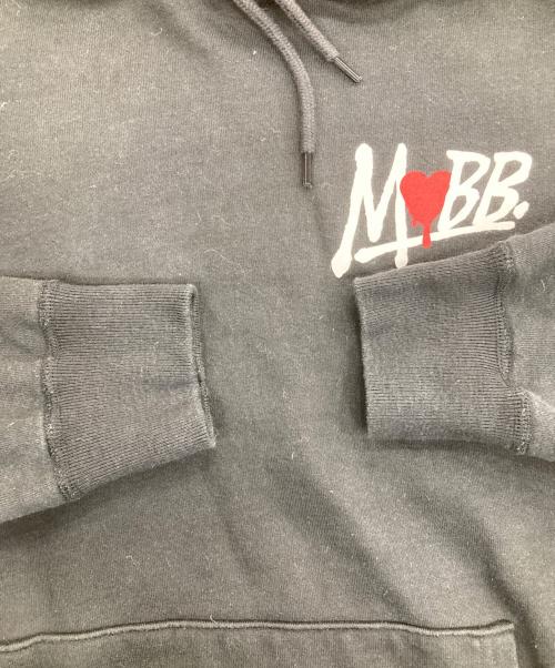 MOBB（モブ）MoBB (モブ) 発砲プリントパーカー ブラック サイズ:XLの古着・服飾アイテム