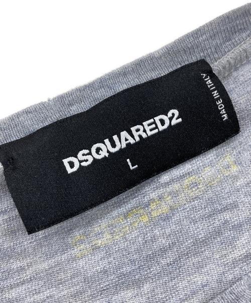 DSQUARED2（ディースクエアード）DSQUARED2 (ディースクエアード) Compre T-shirt グレー サイズ:Lの古着・服飾アイテム