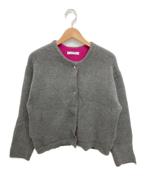 SIMPLICITE（シンプリシテ）simplicite (シンプリシテ) 2層スムース編みニットブルゾン グレー サイズ:不明の古着・服飾アイテム