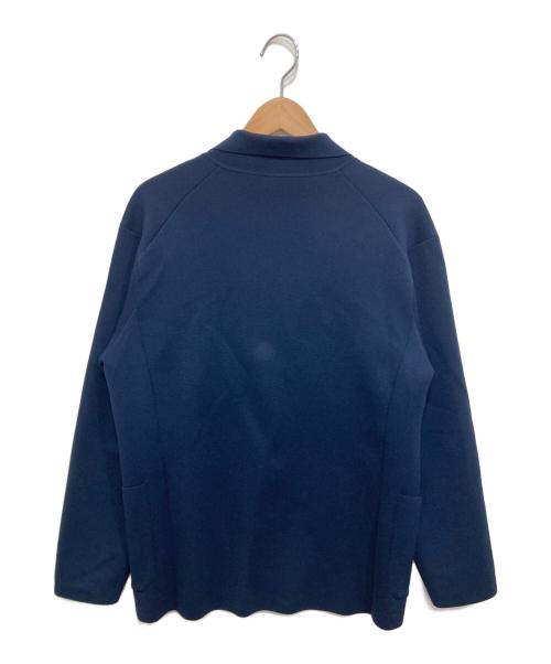 MACKINTOSH LONDON（マッキントッシュ ロンドン）MACKINTOSH LONDON (マッキントッシュ ロンドン) 14Gストレッチミラノリブ ニットジャケット ネイビー サイズ:40の古着・服飾アイテム