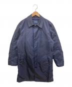 MITSUMINEミツミネ）の古着「LIMONTAはっ水ステンカラーコート」｜ネイビー