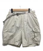 and wanderアンドワンダー）の古着「Oversized Cargo Short Pants」｜ホワイト