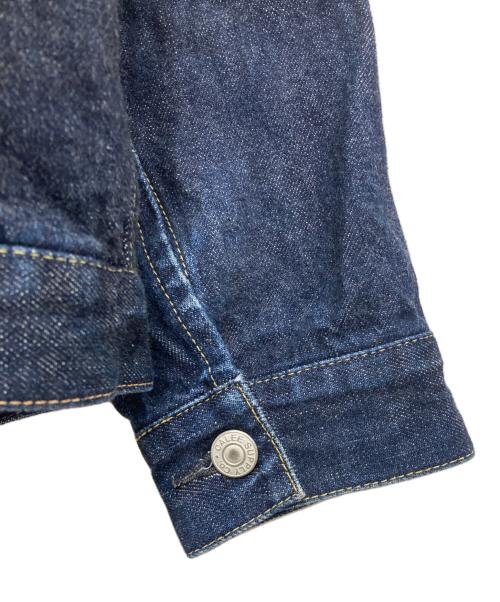 CALEE（キャリー）CALEE (キャリー) 1st ノーカラーデニムジャケット インディゴ サイズ:Mの古着・服飾アイテム