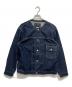 CALEE（キャリー）の古着「1st ノーカラーデニムジャケット」｜インディゴ