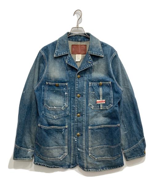 CALEE（キャリー）CALEE (キャリー) デニムカバーオールジャケット ブルー サイズ:Mの古着・服飾アイテム