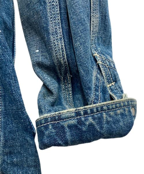 CALEE（キャリー）CALEE (キャリー) デニムカバーオールジャケット ブルー サイズ:Mの古着・服飾アイテム