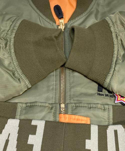 GENERATIONS MOE（ジェネレーションズ モエ）GENERATIONS MOE (ジェネレーションズ モエ) THE TRIP MA-1 カーキ サイズ:Mの古着・服飾アイテム