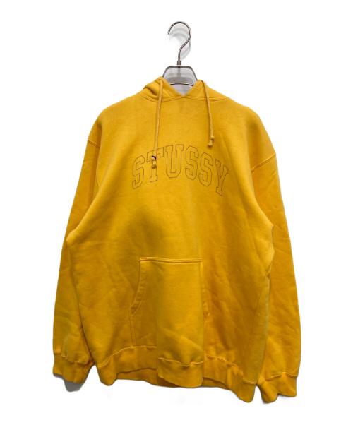 stussy（ステューシー）stussy (ステューシー) ロゴパーカー イエロー サイズ:Ｍの古着・服飾アイテム