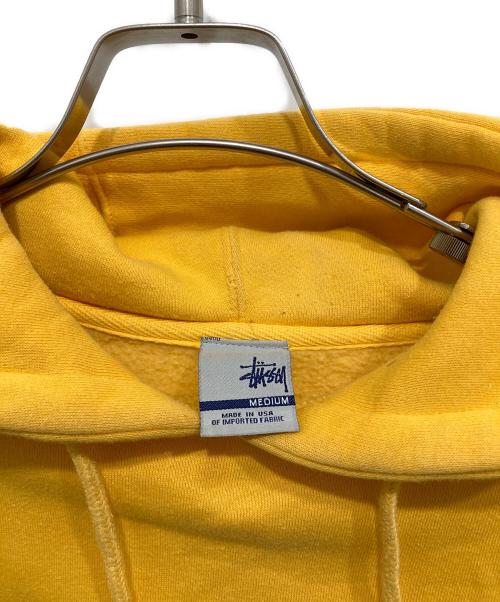 stussy（ステューシー）stussy (ステューシー) ロゴパーカー イエロー サイズ:Ｍの古着・服飾アイテム