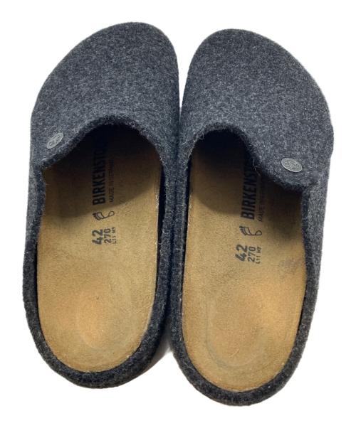 BIRKENSTOCK（ビルケンシュトック）BIRKENSTOCK (ビルケンシュトック) ダボス スリッパ グレー サイズ:27の古着・服飾アイテム