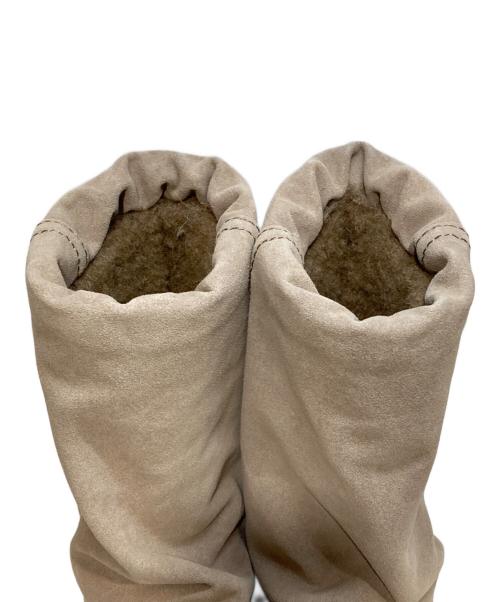 Rockfish Weatherwear（ロックフィッシュウェザーウェア）Rockfish Weatherwear (ロックフィッシュウェザーウェア) MAXI FOLDED BOOTS ベージュ サイズ:UK3.5の古着・服飾アイテム