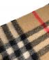 中古・古着 Burberry's (バーバリーズ) カシミヤノヴァチェックマフラー ベージュ：8000円