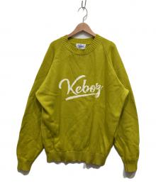 KEBOZ（ケボズ）の古着「ICON LOGO COTTON KNIT SWEATER」｜イエロー
