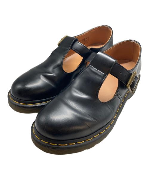 Dr.Martens（ドクターマーチン）Dr.Martens (ドクターマーチン) POLLEY Tバーシューズ ブラック サイズ:EU38の古着・服飾アイテム