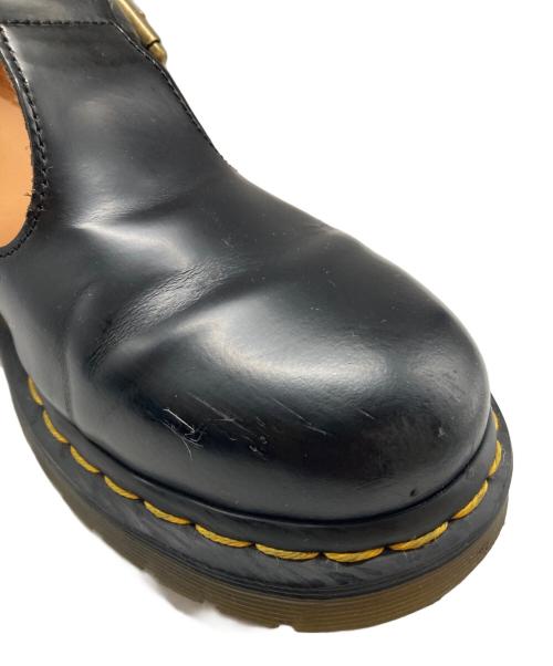Dr.Martens（ドクターマーチン）Dr.Martens (ドクターマーチン) POLLEY Tバーシューズ ブラック サイズ:EU38の古着・服飾アイテム