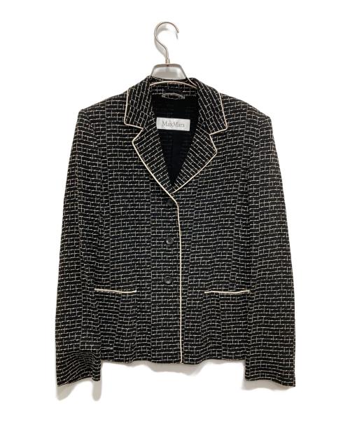 MaxMara（マックスマーラ）MaxMara (マックスマーラ) 刺繍柄スカートセット ブラック サイズ:42の古着・服飾アイテム