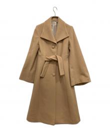 GRACE CONTINENTAL（（グレースコンチネンタル）の古着「アンゴラ混ウールコート」｜ベージュ