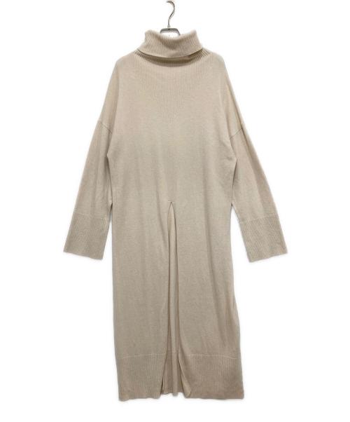 ADORE（アドーア）ADORE (アドーア) 2wayタートルネックニットワンピース アイボリー サイズ:Mの古着・服飾アイテム