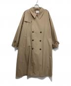 URBAN RESEARCH iDアーバンリサーチアイディー）の古着「タイプライターオーバートレンチコート」｜ベージュ