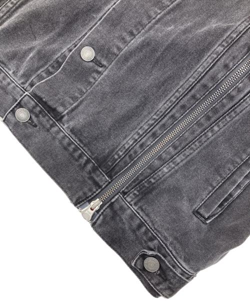 HIGH-GATE（ハイゲート）HIGH-GATE (ハイゲート) ZIPPER TRACK DENIM JKT ブラック サイズ:2の古着・服飾アイテム