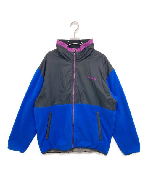 Columbia（コロンビア）Columbia (コロンビア) フリースジャケット ブラック×ブルー サイズ:Lの古着・服飾アイテム